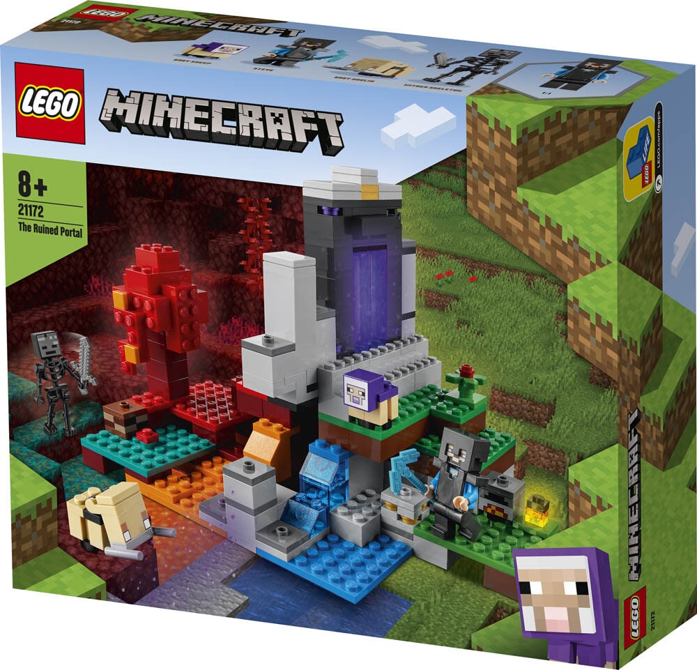 LEGO Minecraft Raunioitunut portaali 8+