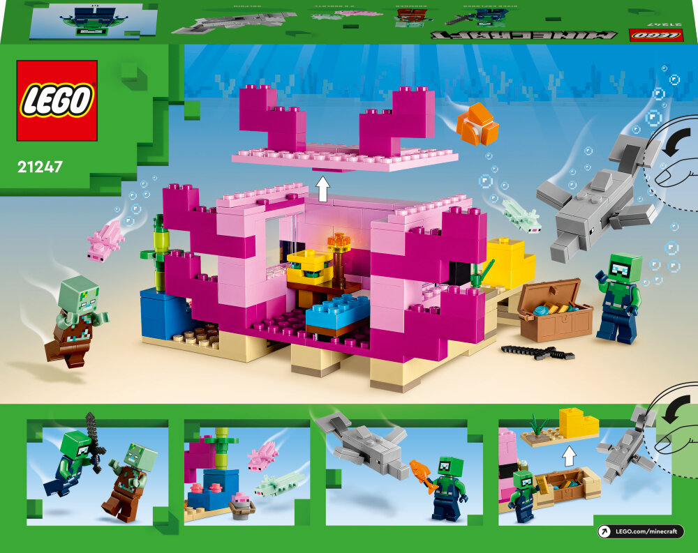 LEGO Minecraft - Aksolotlin talo 7+