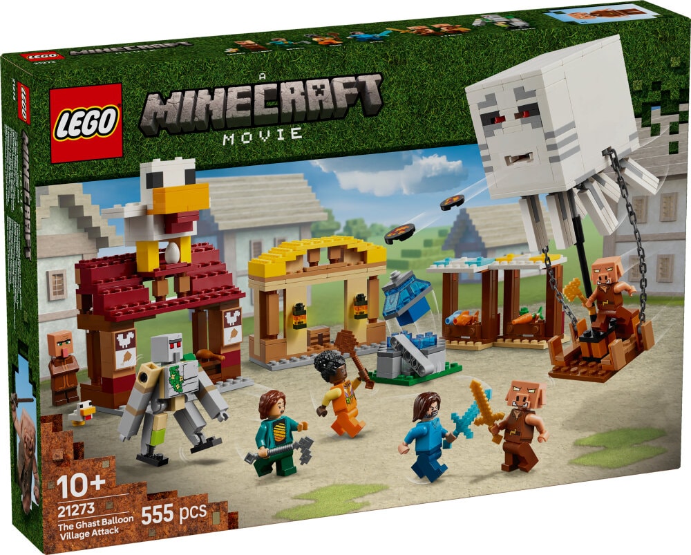 LEGO Minecraft - Hornanhenki-kuumailmapallon hyökkäys kylään 10+