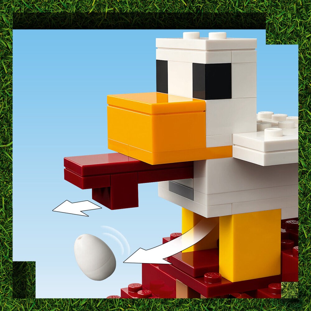 LEGO Minecraft - Hornanhenki-kuumailmapallon hyökkäys kylään 10+