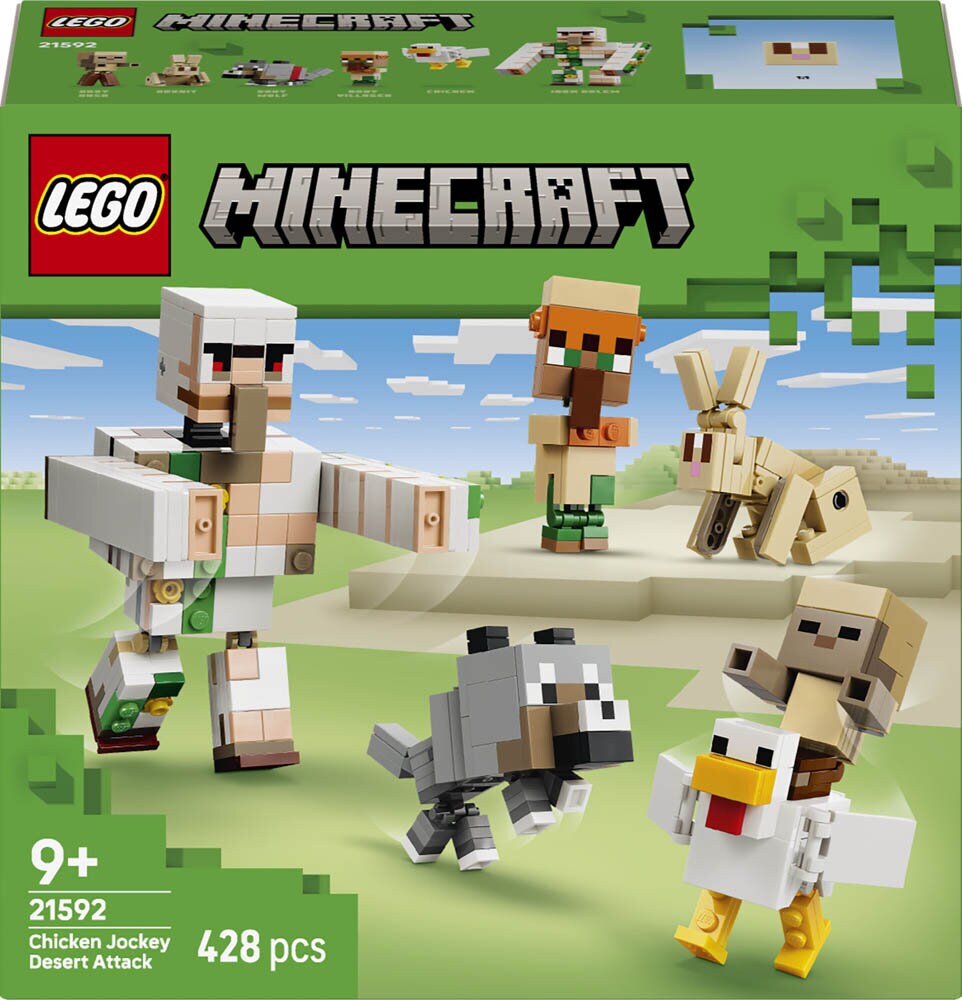LEGO Minecraft - Aavikkohyökkäys kanaratsastajan kanssa 9+