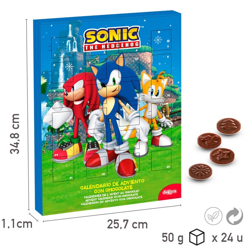 Sonic - Joulukalenteri Suklaa 50 grammaa