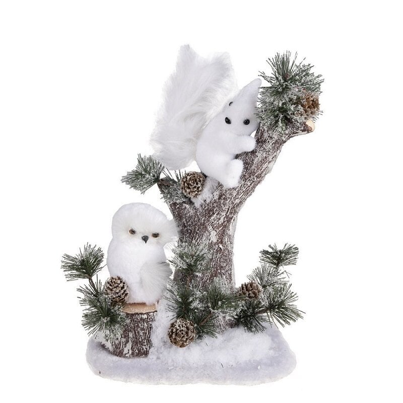 Joulukoriste - Pöllö ja Orava 32 cm