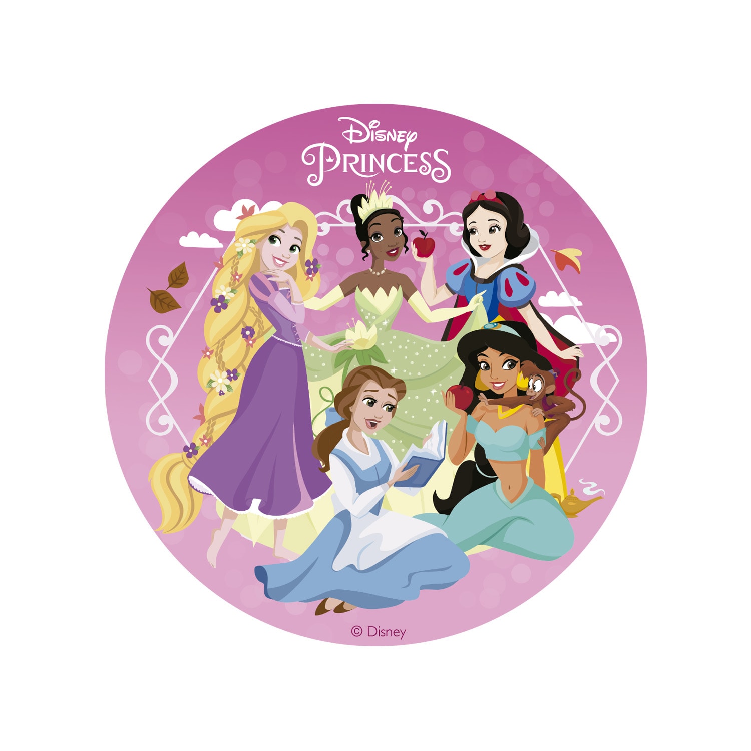 Kakkukuva Disney Prinsessat - Sokeriton sokerimassa 15,5 cm