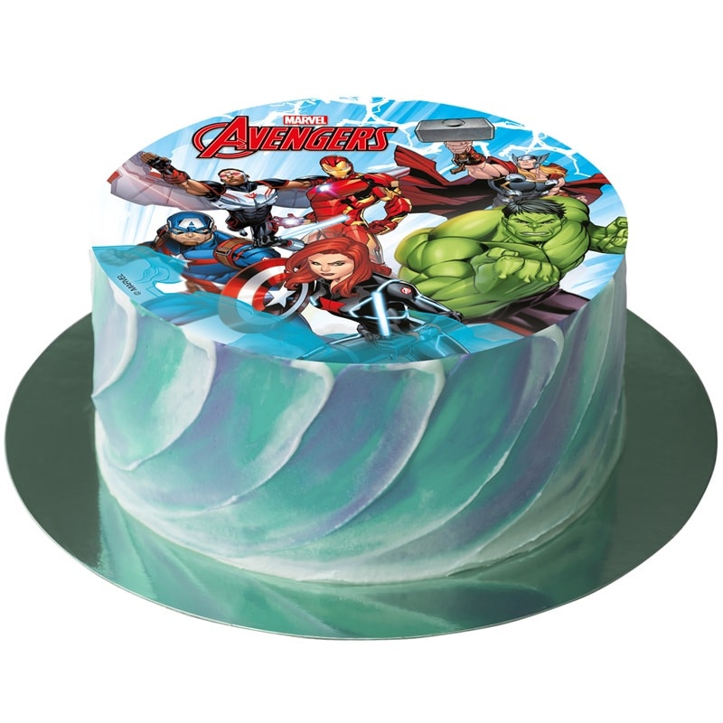Kakkukuva Avengers -  Sokerimassa 15,5 cm