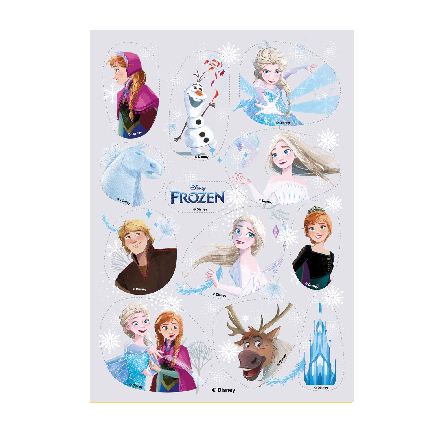 Disney Frozen sokerikoristeet 12 kpl
