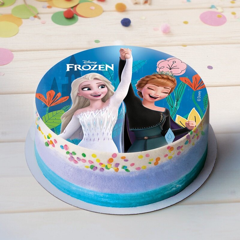 Kakkukuva Frozen 2 - Sokerimassa 15,5 cm