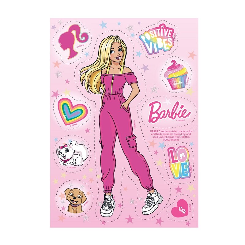 Barbie - Kakkukoristeet 9 kpl