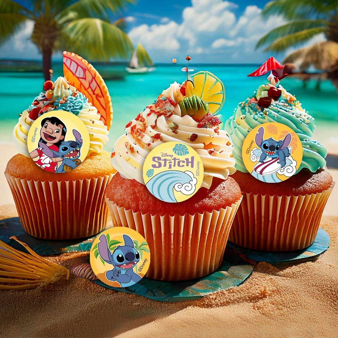 Lilo & Stitch - Muffinssikuvat Sokerimassa 20-kpl