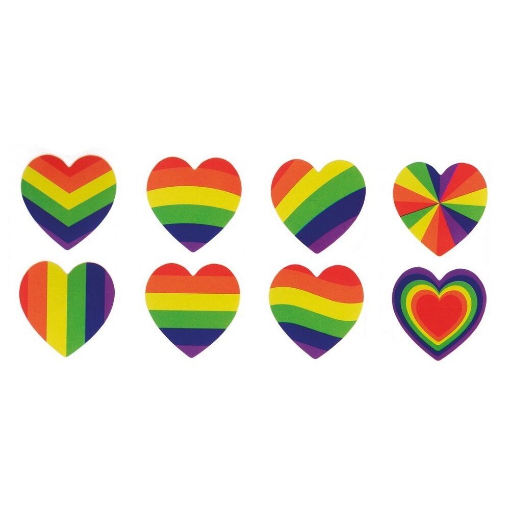 Pride Sydämenmuotoiset Tarrat 240 kpl