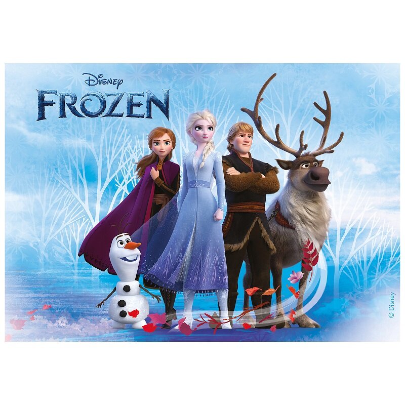 Frozen 2 Kakkukuva - Sokkerimassa 15 x 21 cm