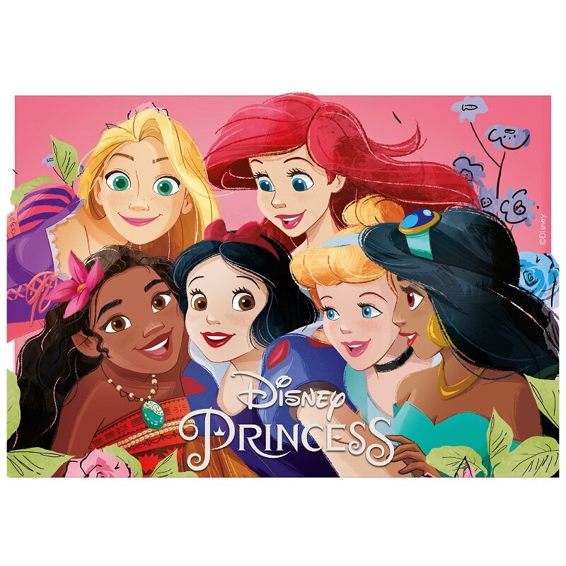 Disney Prinsessat Kakkukuva - Sokerimassa 15 x 21 cm