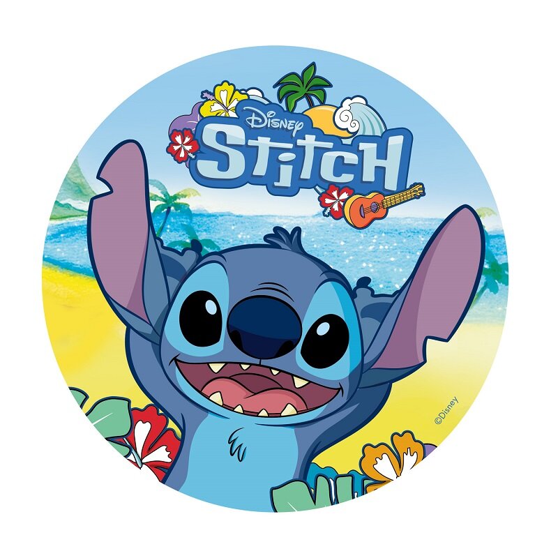 Kakkukuva Lilo & Stitch - Sokerimassa 20 cm
