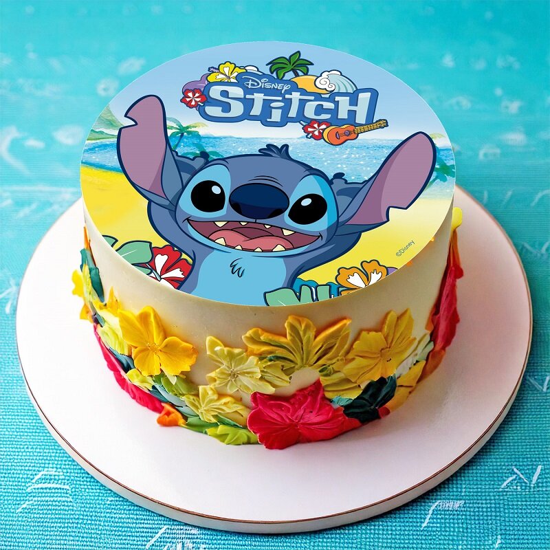 Kakkukuva Lilo & Stitch - Sokerimassa 20 cm