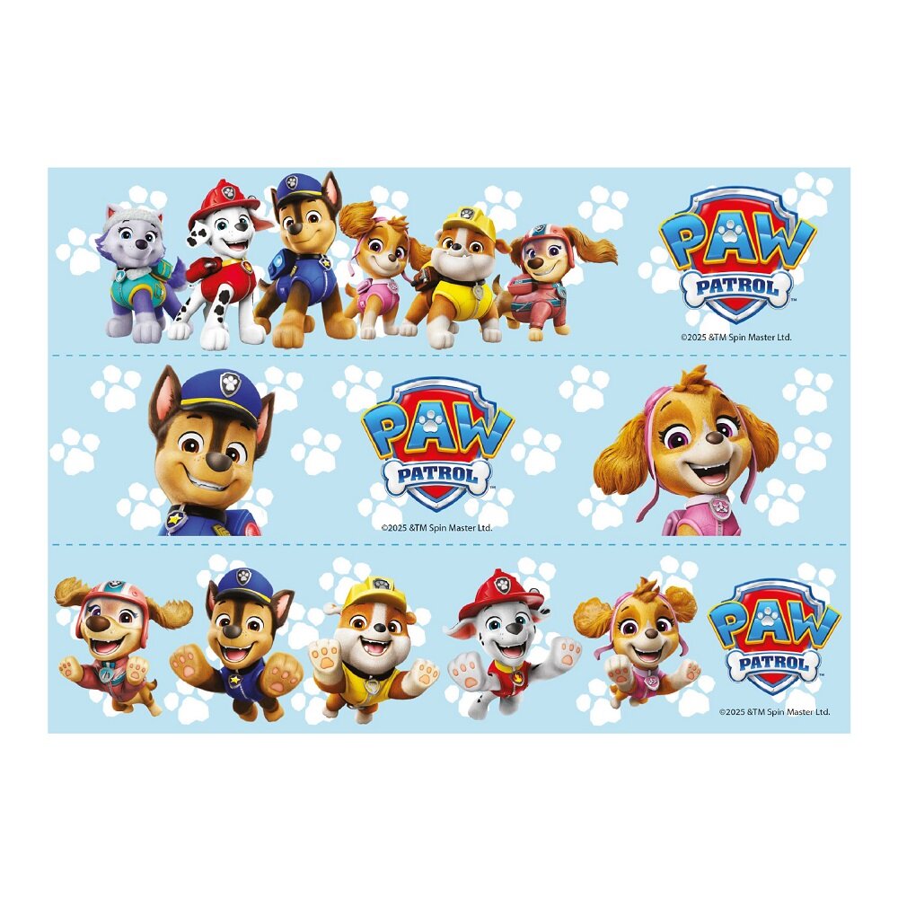 Paw Patrol Kakkukoristenauha Sokerimassa