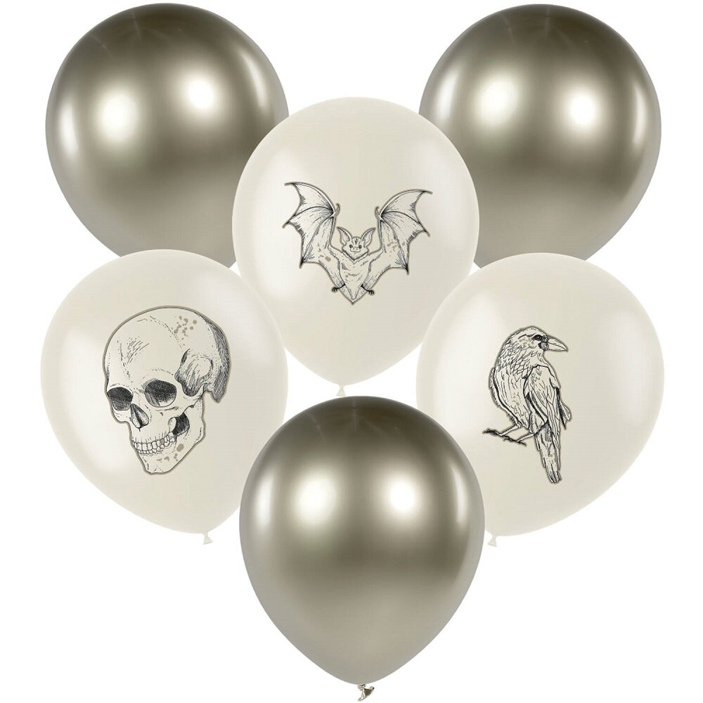 Halloween-ilmapallot Creepy Curiosities 6 kpl