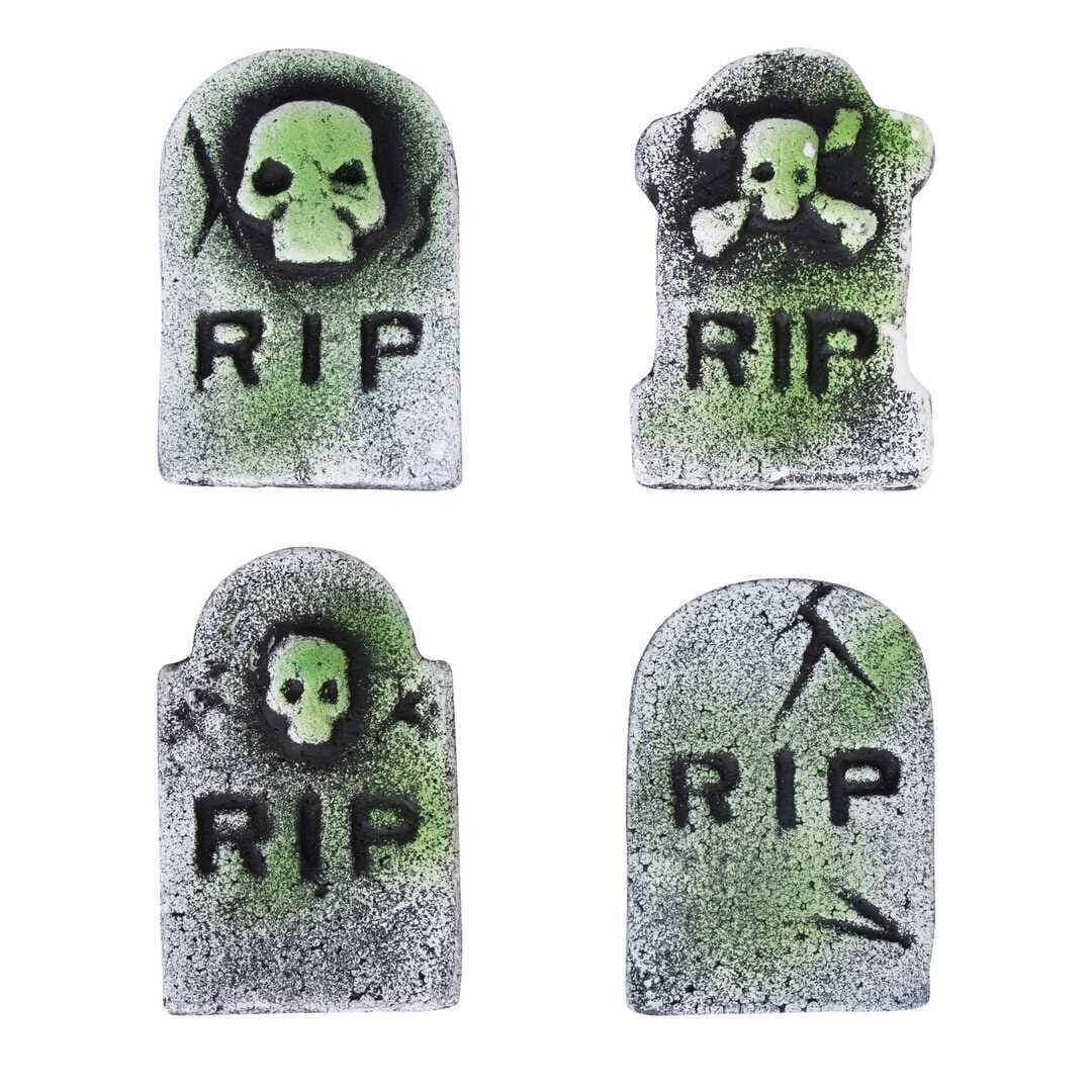 Halloweenkoriste Mini Hautakivet 4 kpl