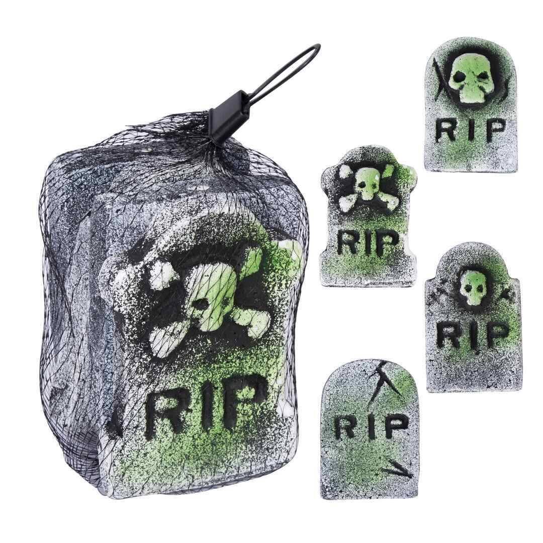 Halloweenkoriste Mini Hautakivet 4 kpl