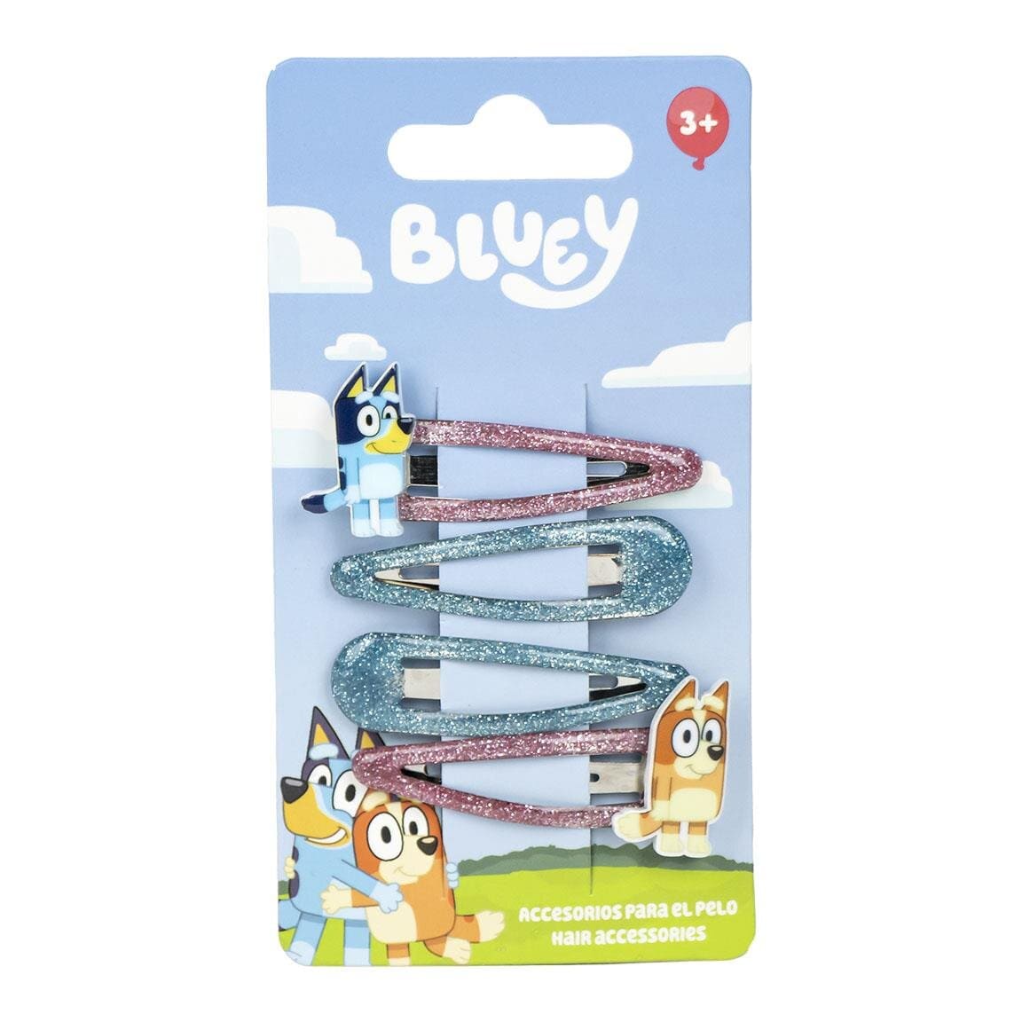 Bluey - Hiuspinnit 4 kpl