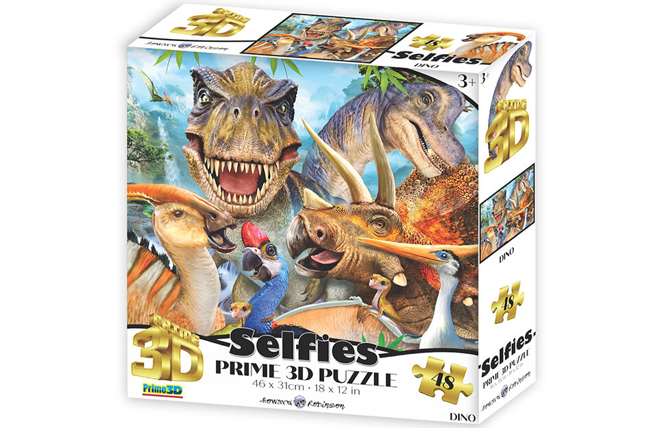 Prime 3D Palapeli - Dinosaurus selfiet 48 palaa