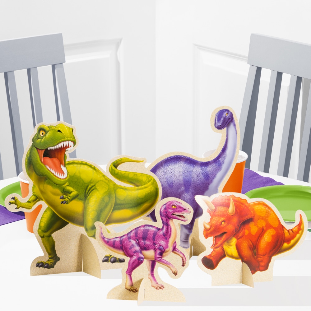 Dinosaurusseikkailu - Pöytäkoristeet 4 kpl