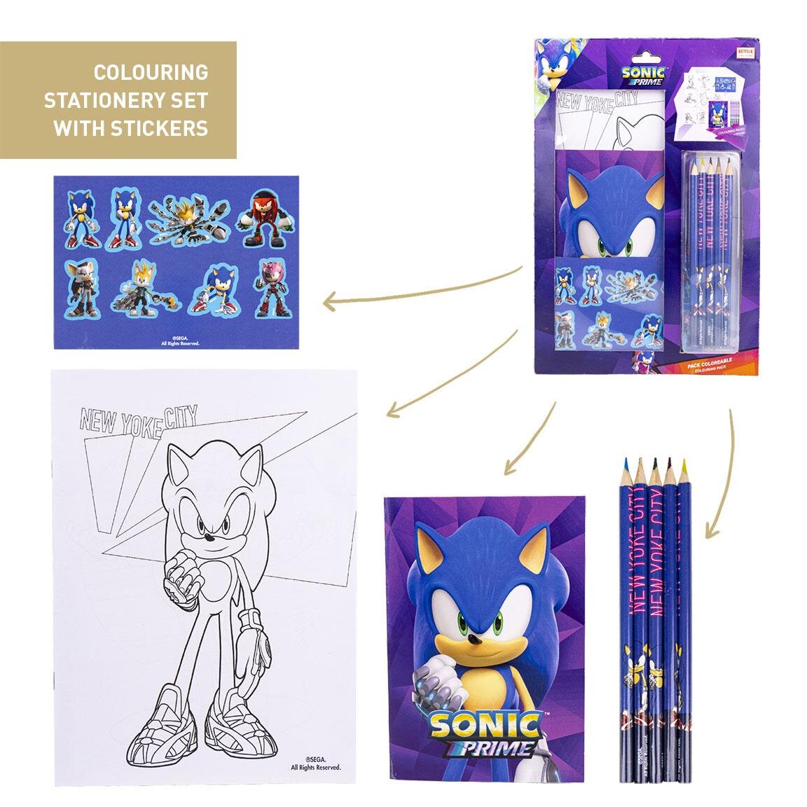 Sonic - Piirustus- ja puuhasetti