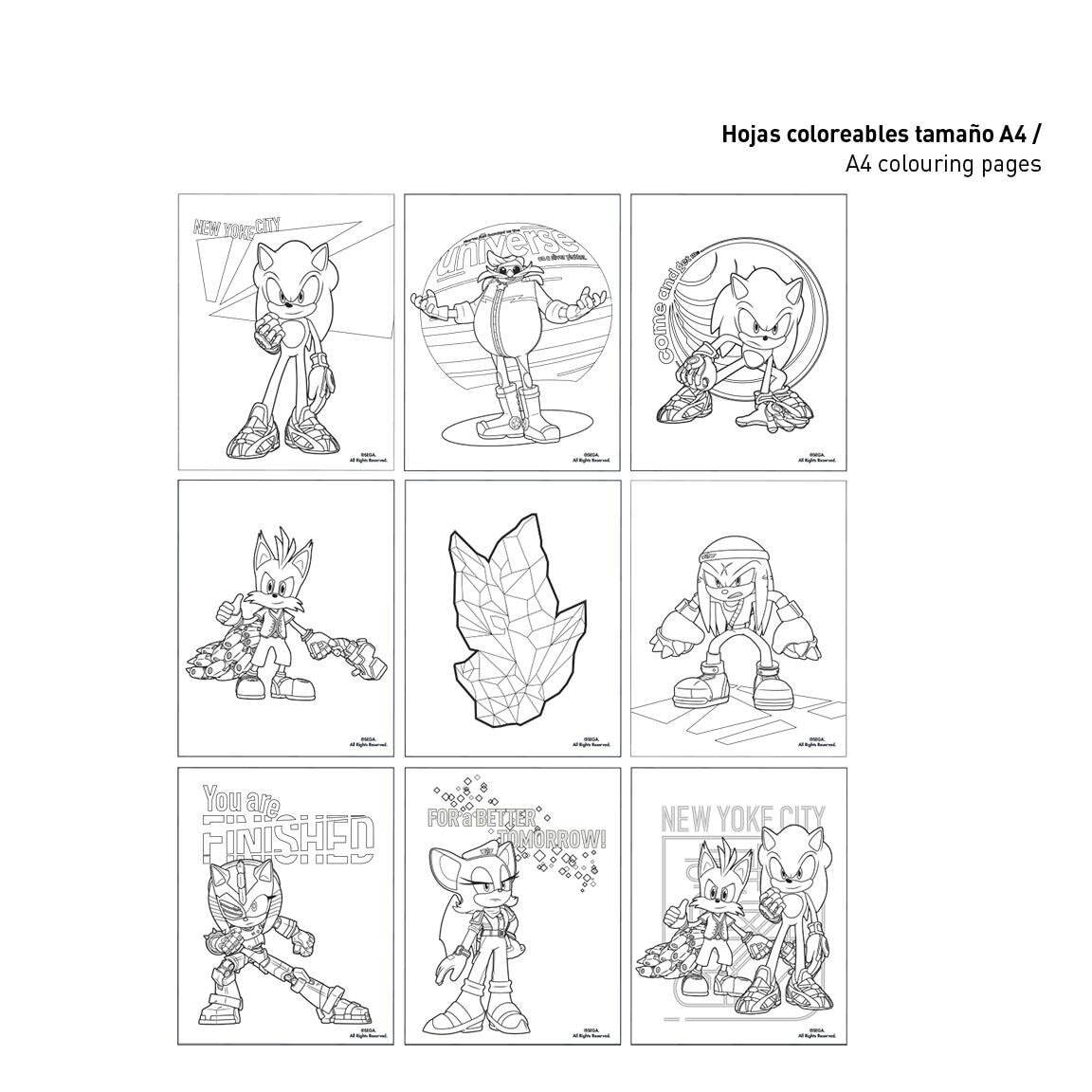 Sonic - Piirustus- ja puuhasetti