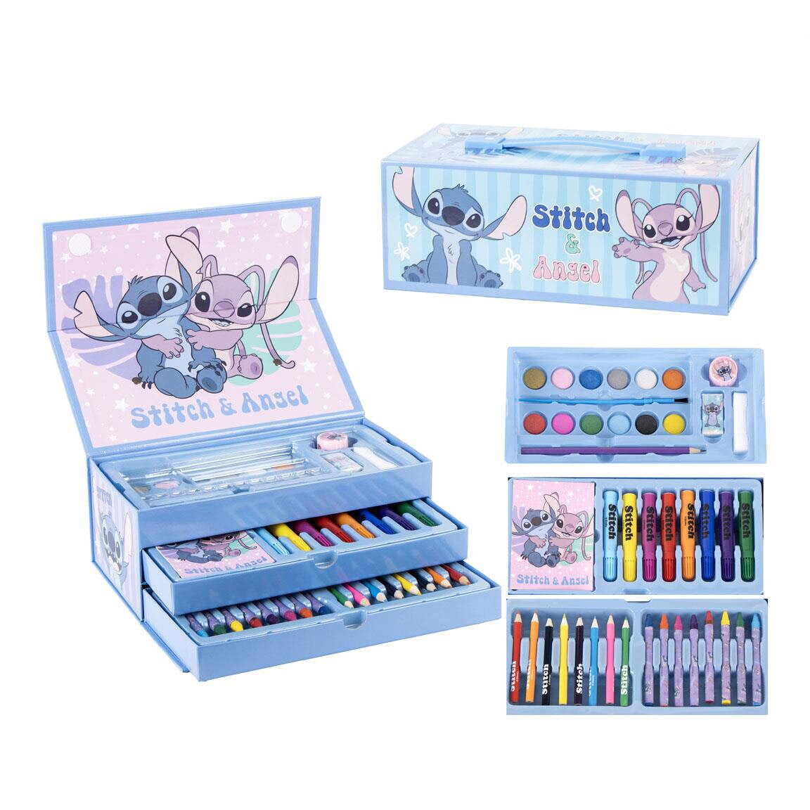 Stitch & Angel Piirustus- ja maalaussetti