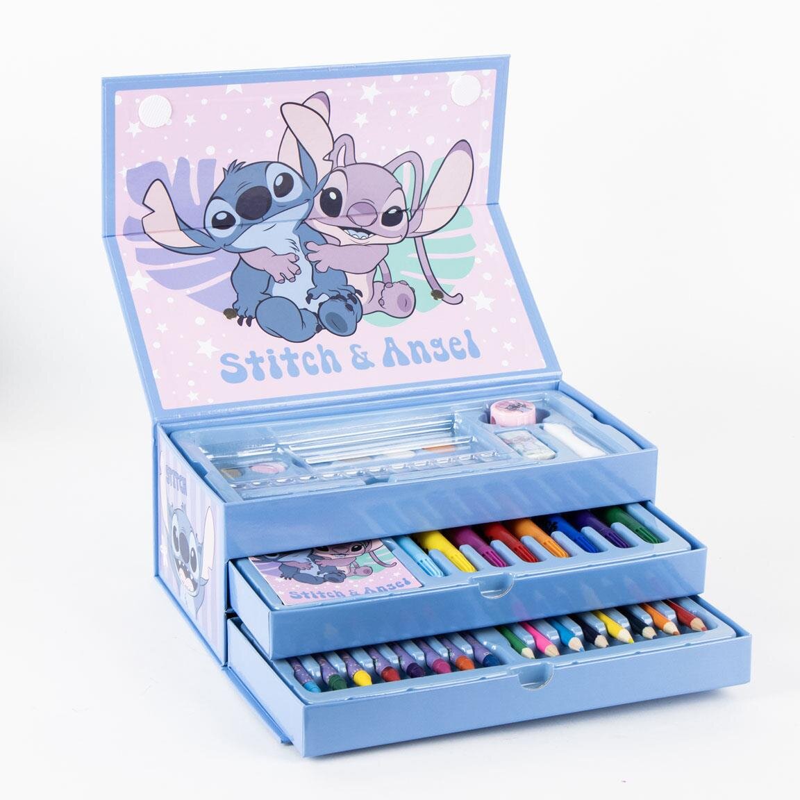 Stitch & Angel Piirustus- ja maalaussetti