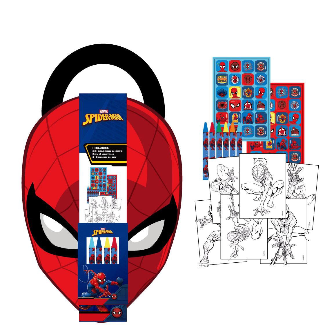 Spiderman - Piirustus- ja puuhasetti