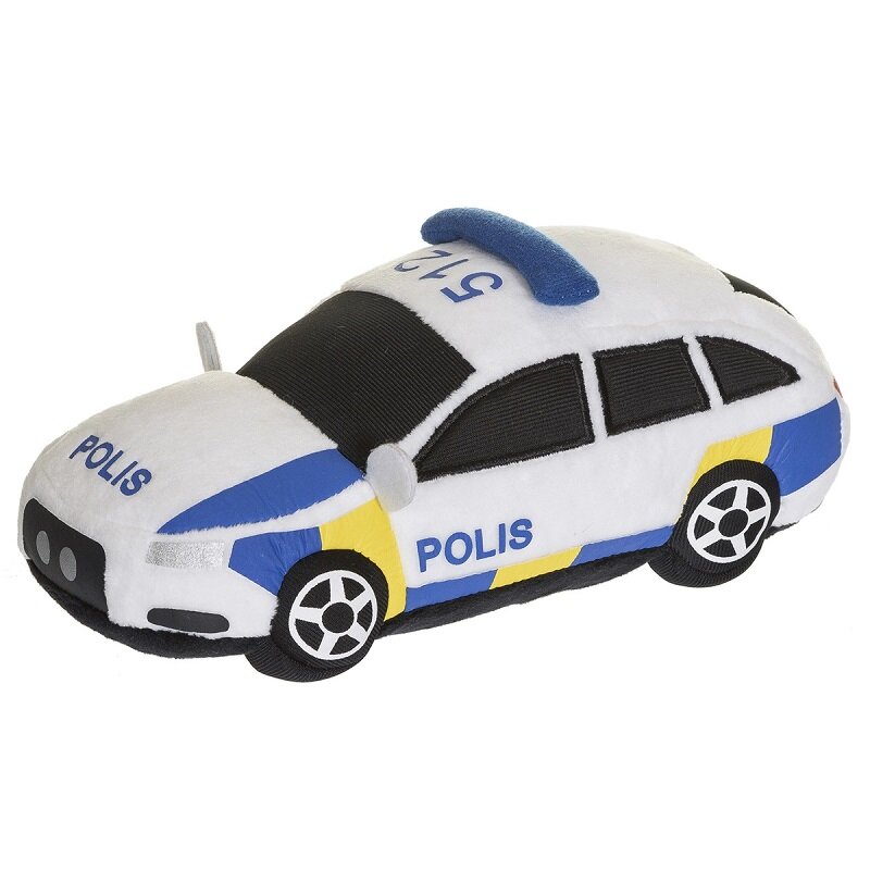 Pehmolelu - Poliisiauto 23 cm