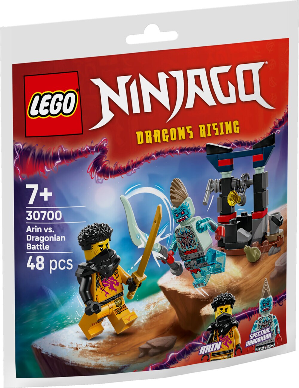 LEGO Ninjago - Arinin ja dragonialaisen taistelu 7+