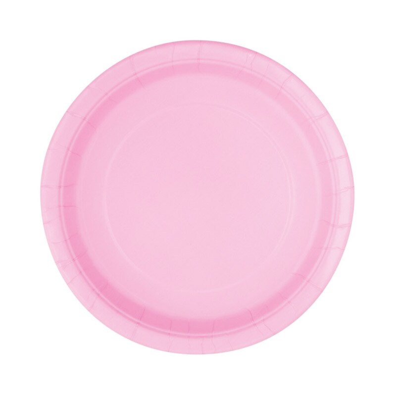 Lautaset 17 cm Vaaleanpunainen 8 kpl