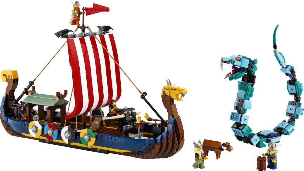 LEGO Creator - Viikinkilaiva ja Midgårdin käärme 9+