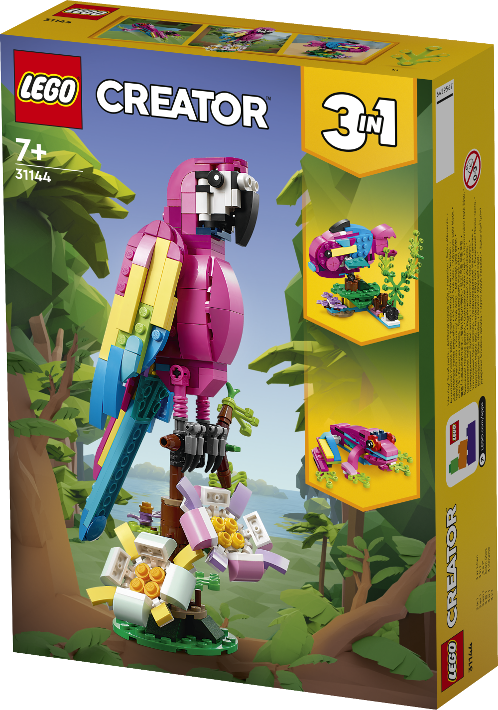 LEGO Creator - Eksoottinen pinkki papukaija 7+