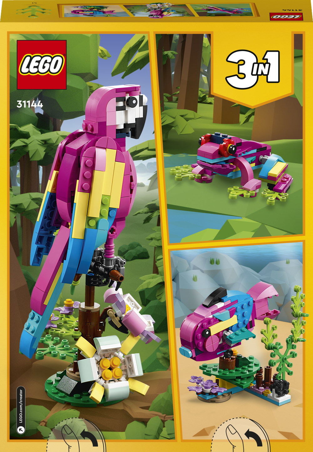 LEGO Creator - Eksoottinen pinkki papukaija 7+