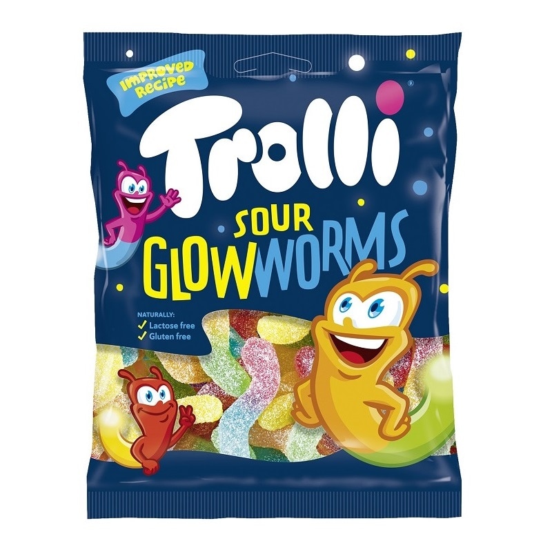 Trolli - Happamat Valomadot 100 grammaa