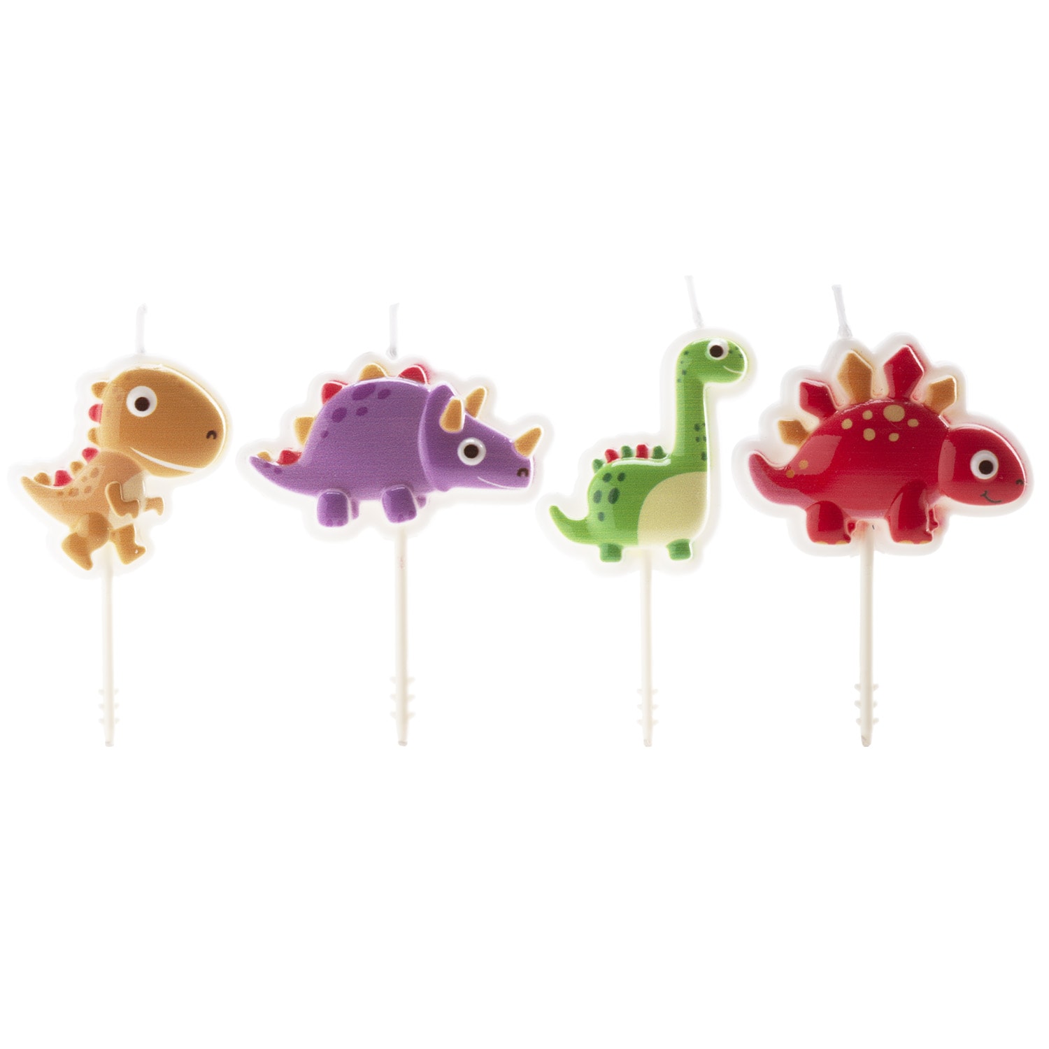 Kakkukynttilä Dinosaurukset 4 kpl