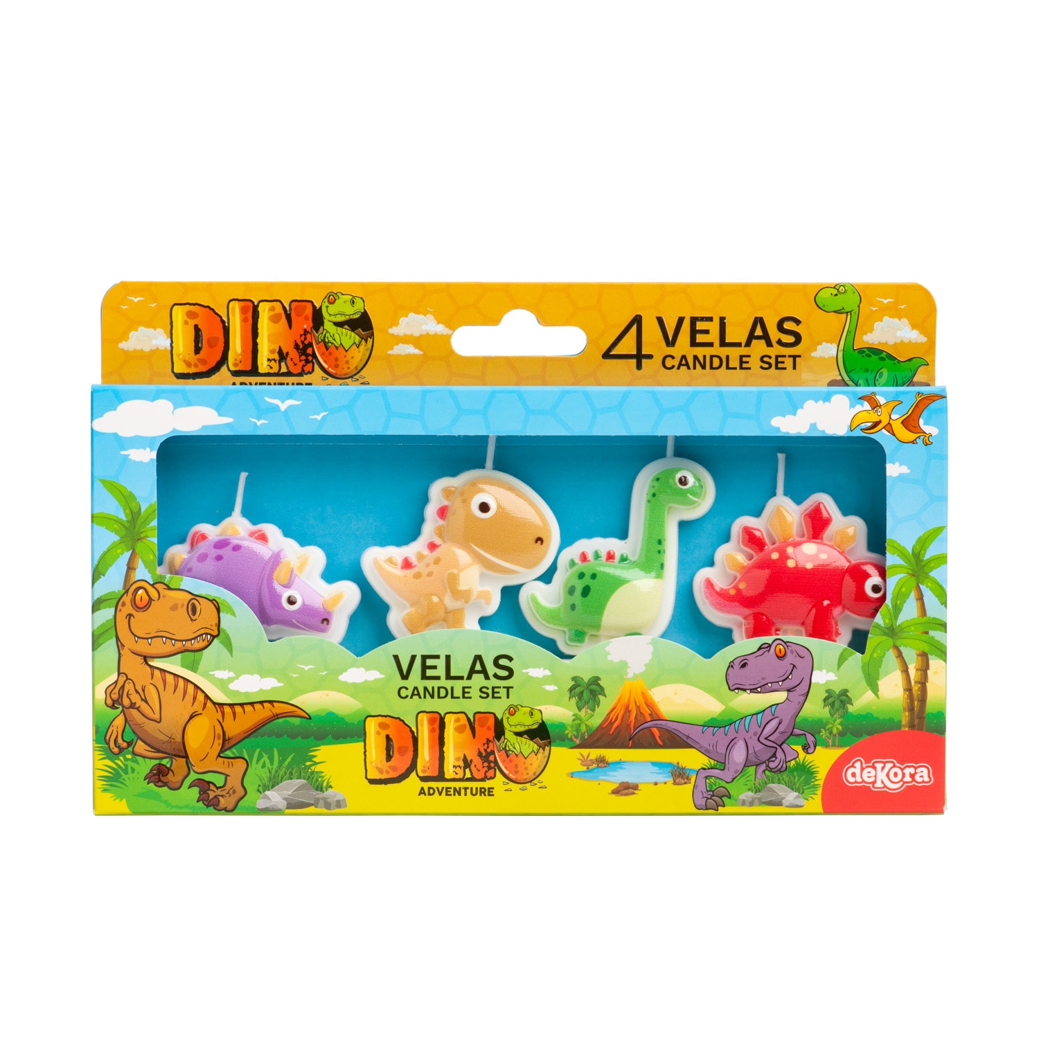 Kakkukynttilä Dinosaurukset 4 kpl