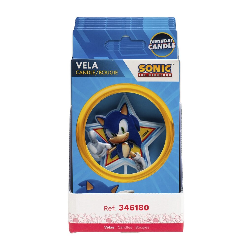 Sonic-tähti kakkukynttilä
