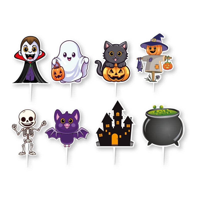 Halloween Caketoppers 16 kpl