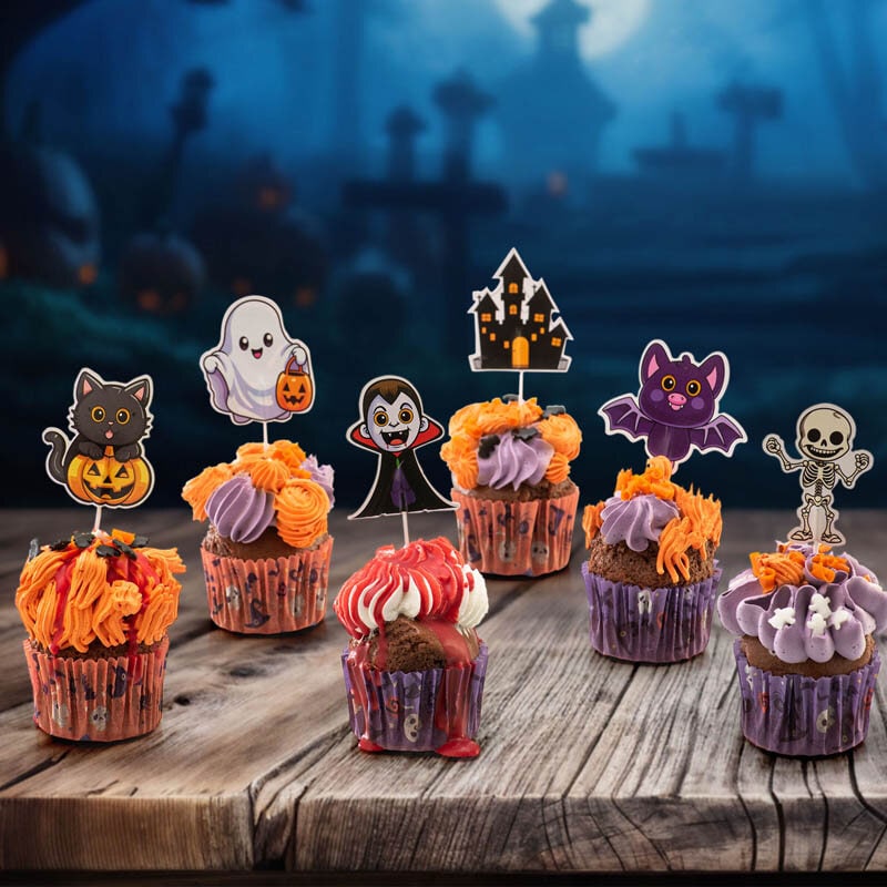 Halloween Caketoppers 16 kpl