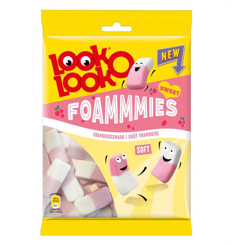 Look-O-Look - Foammies Vadelma 180 grammaa