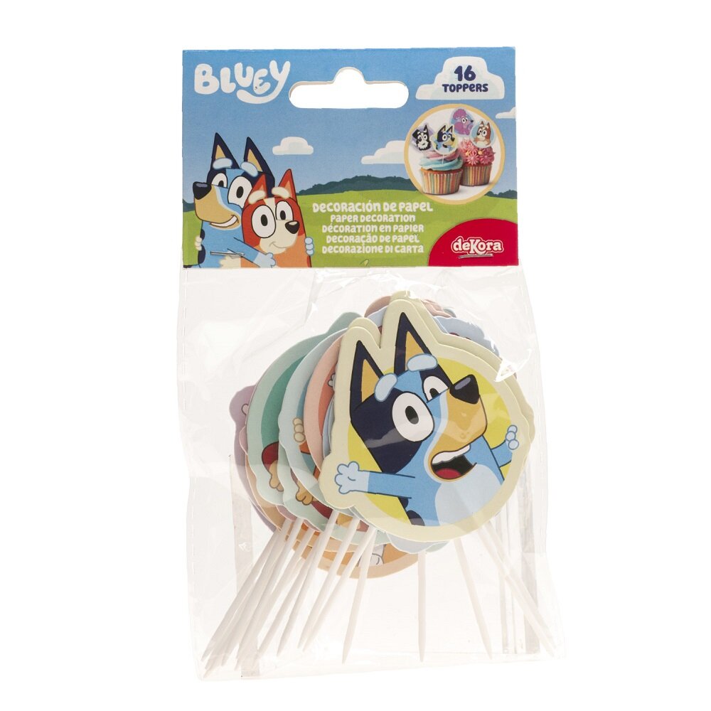 Bluey Cake toppers 16 kpl