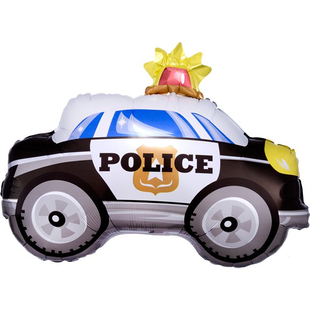 Folioilmapallo Poliisiauto 60 cm