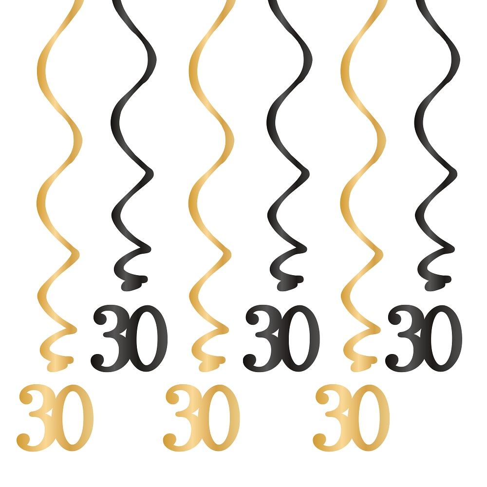 Riippuvat koristeet 30 vuotta 6 kpl