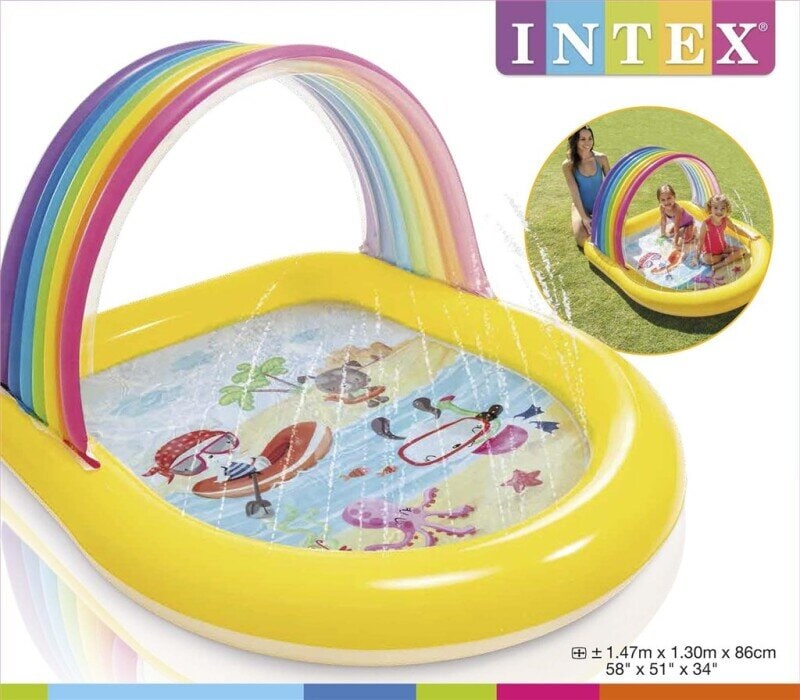 Intex Spray Pool Rainbow 147 cm