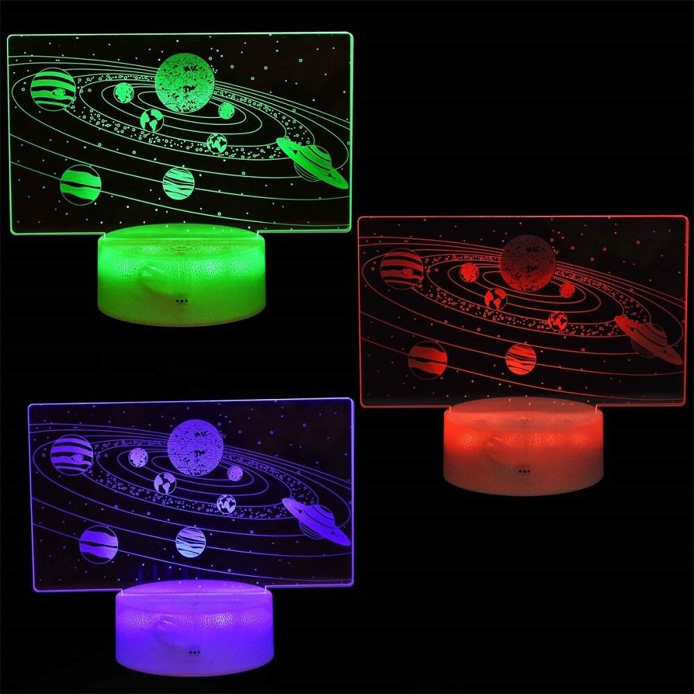 LED Lamppu 3D Planetaario