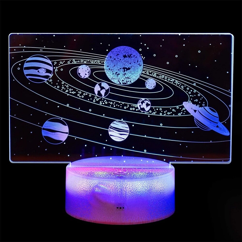 LED Lamppu 3D Planetaario