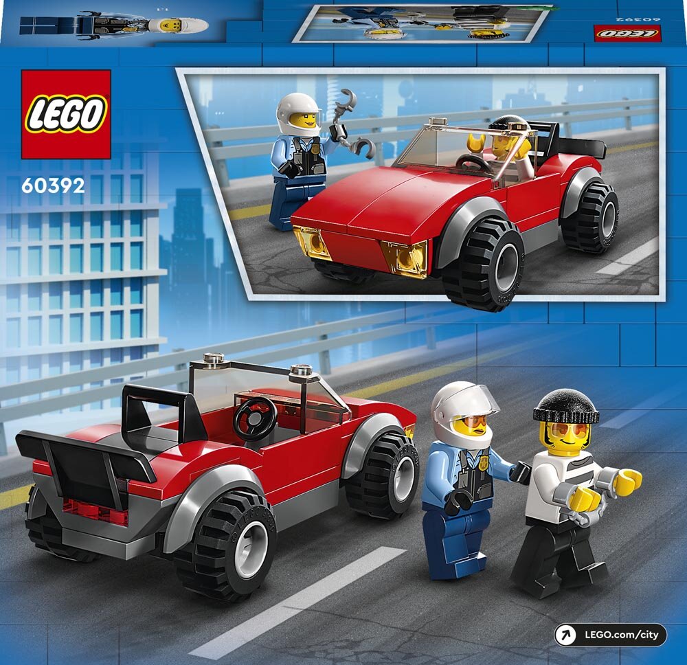 LEGO City - Moottoripyöräpoliisi takaa-ajossa 5+